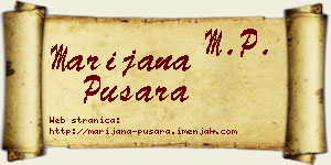 Marijana Pušara vizit kartica